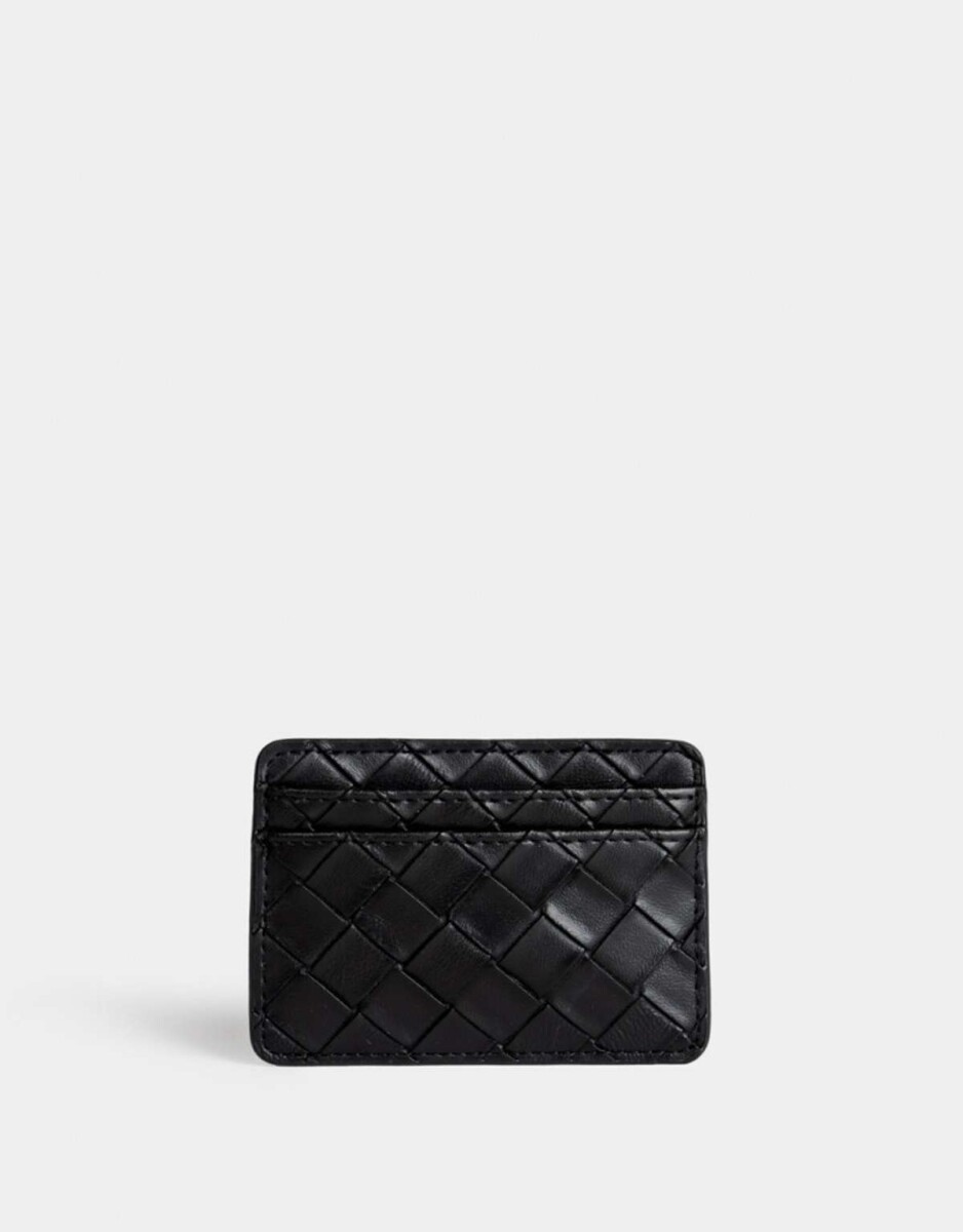 Tarjetero Doble Bolsillo - Negro 