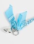Llavero Metal Llavero Y Charm Con Trenza Bandana - Azul Celeste