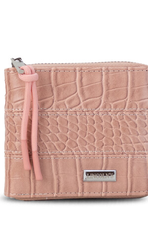 BILLETERA CANDELA CROCO ROSA MAUVE