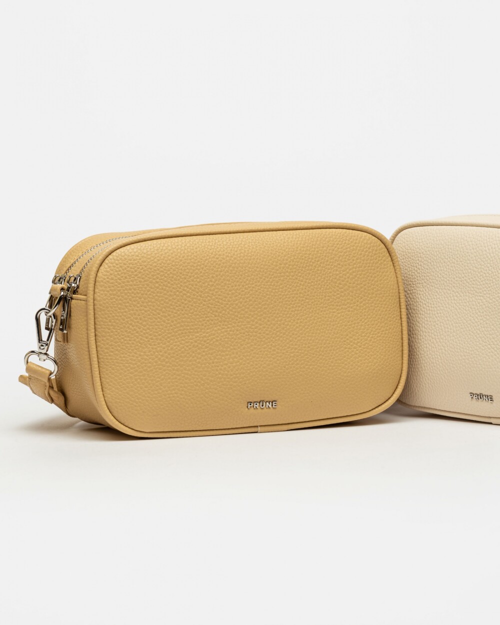 Bandolera Adisa En Efecto Cuero Beige