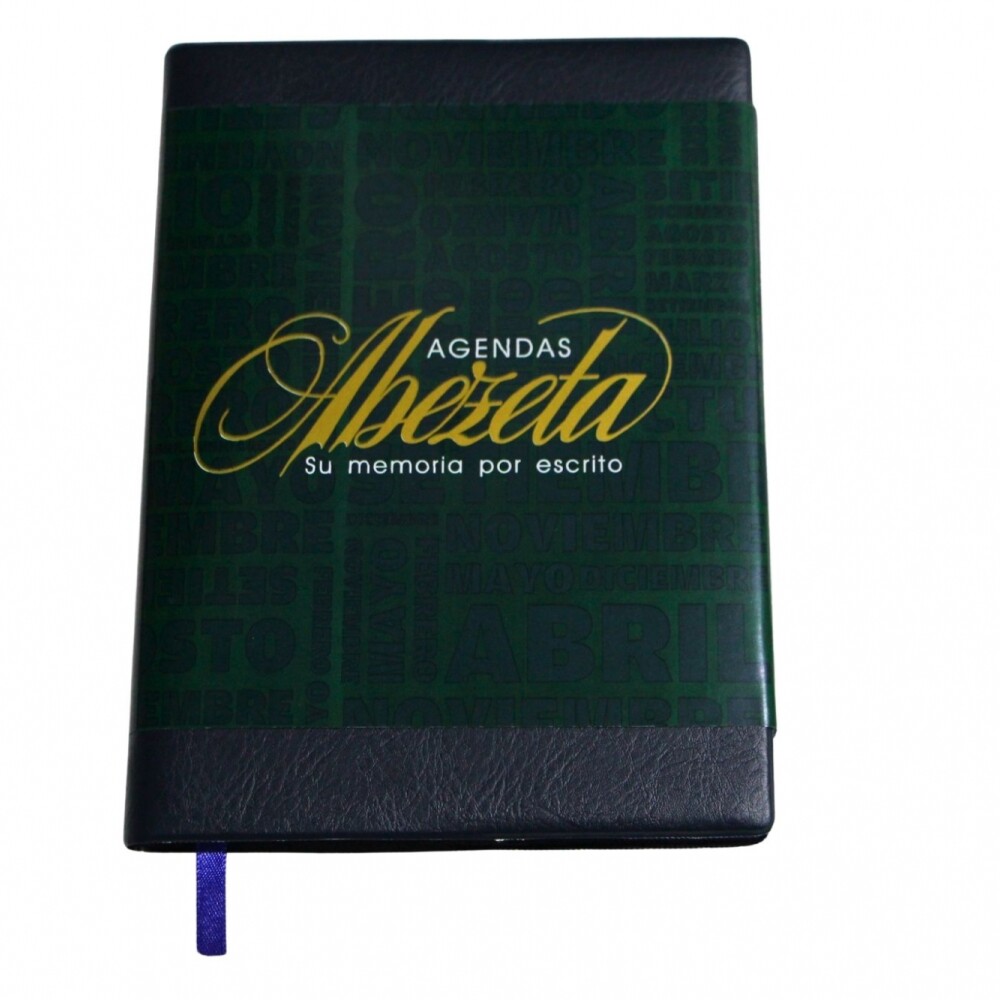 AGENDA ABEZETA 211 CLASICA MEDIUM TAPA FUNDA SEMANA A LA VISTA COLOR GRIS OSCURO
