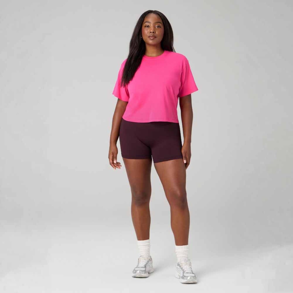 Top Training 100% Cotton Boxy Tee Mujer 