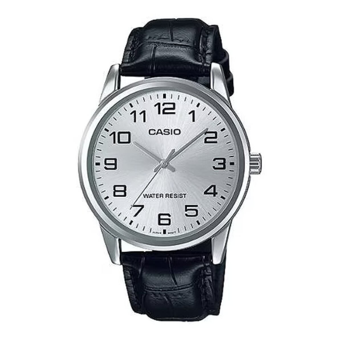 Reloj CASIO MTPV001L-7BUDF Cuero Negro Esfera 38mm 