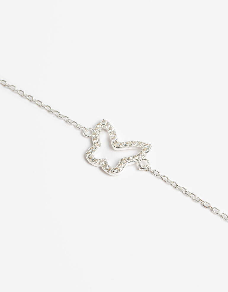 Pulseras Flexibles Strass Pulsera Flexible Plata 925 - Plateado