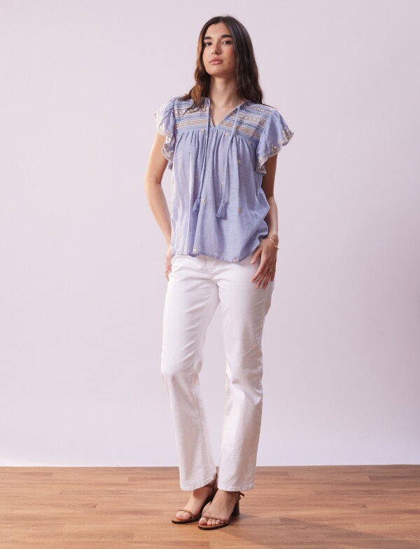 Blusa Bordada CELESTE