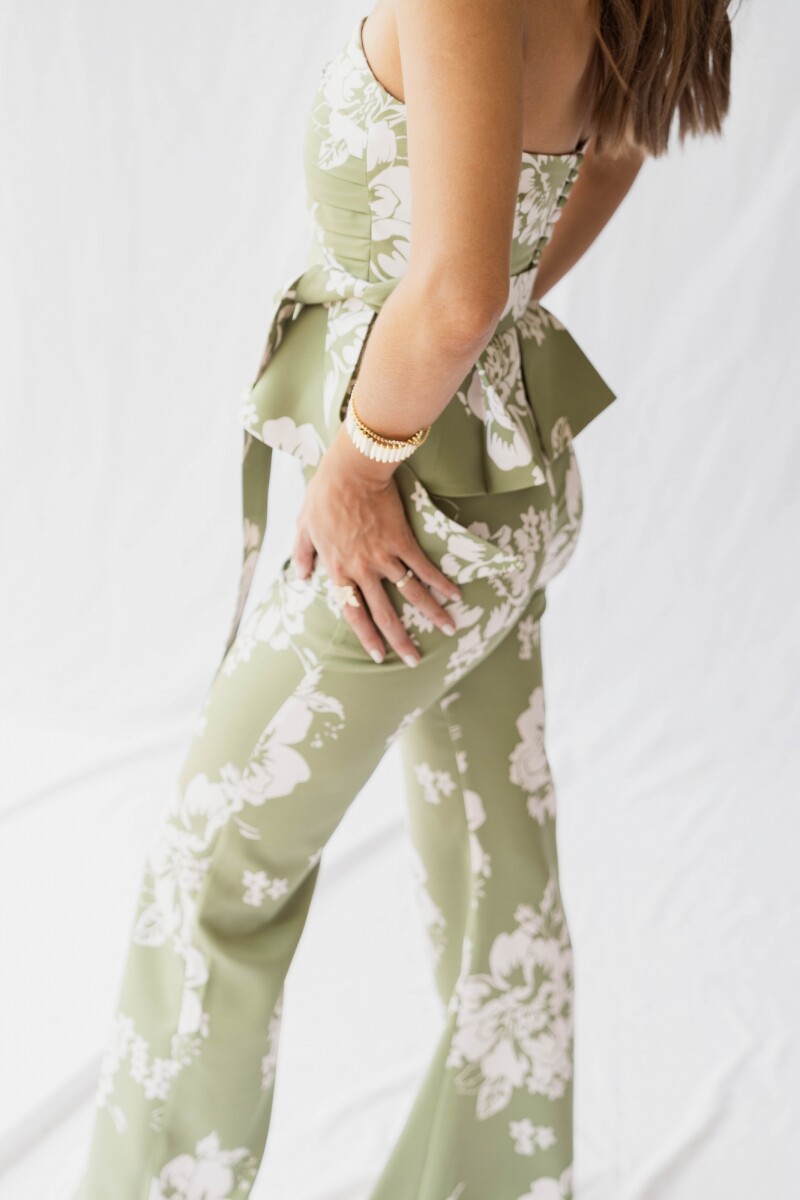 BLUSA FRANCESCA GREEN & NUDE BLOSSOM BLUSA FRANCESCA GREEN & NUDE BLOSSOM