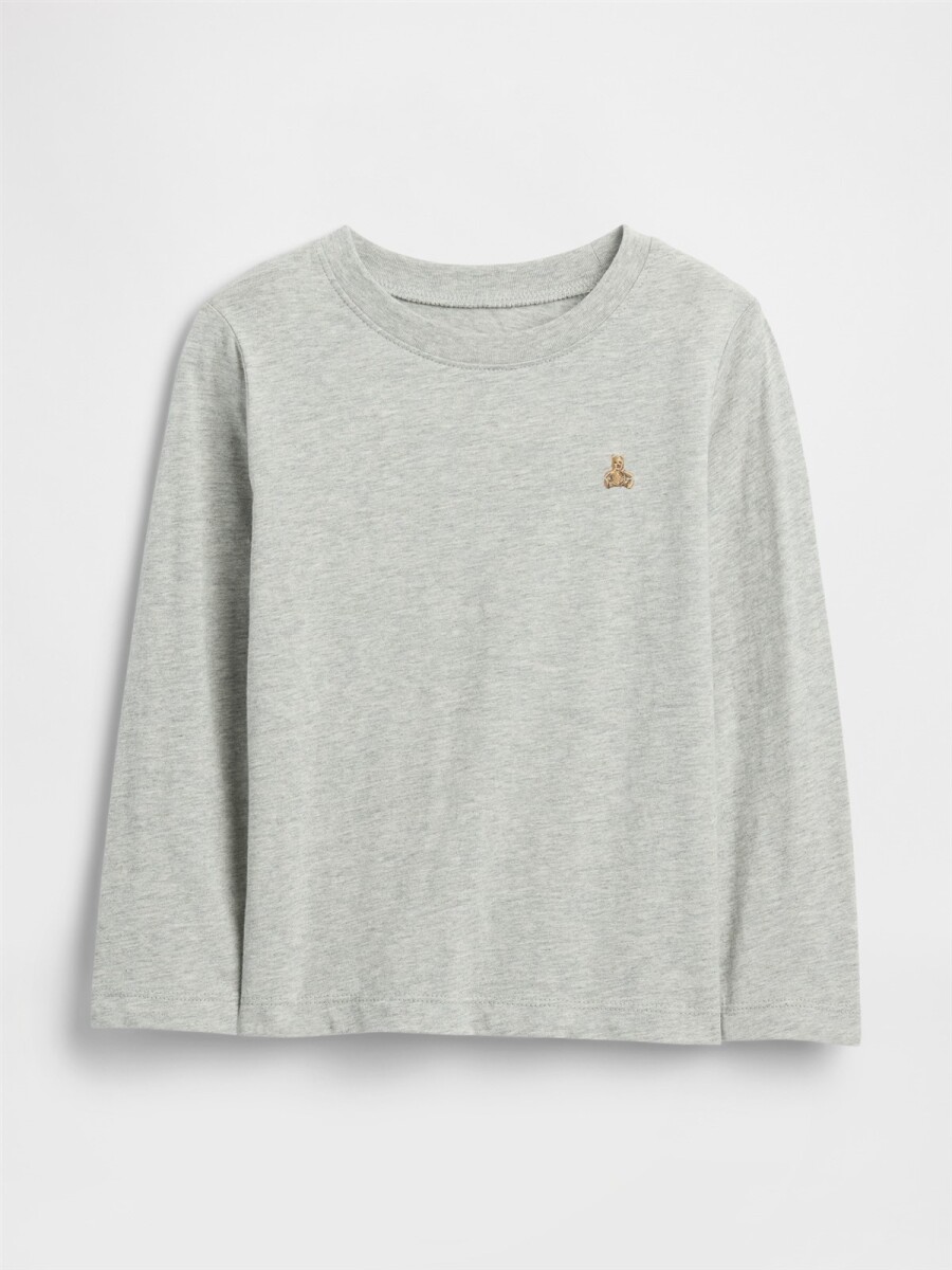 Remera Gràfico Toddler Niño - Light Heather Grey 