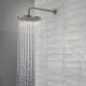 DUCHA ARTICULADA COMPLETA DE 20CM BRUSHED NICKEL 000