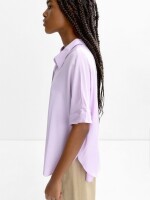 Camisa De Manga Corta violeta