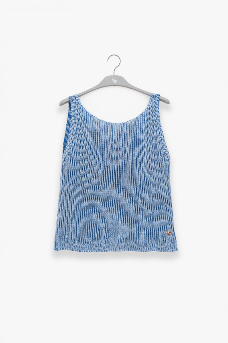 ELI KNIT TOP Celeste