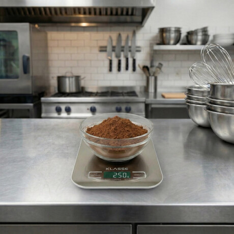 Balanza de cocina digital Klasse | Soporta hasta 10kg | Acero Inoxidable Balanza de cocina digital Klasse | Soporta hasta 10kg | Acero Inoxidable