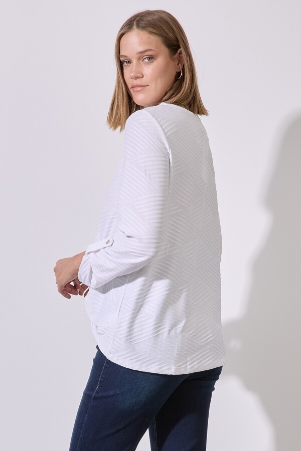 Blusa Relieve BLANCO