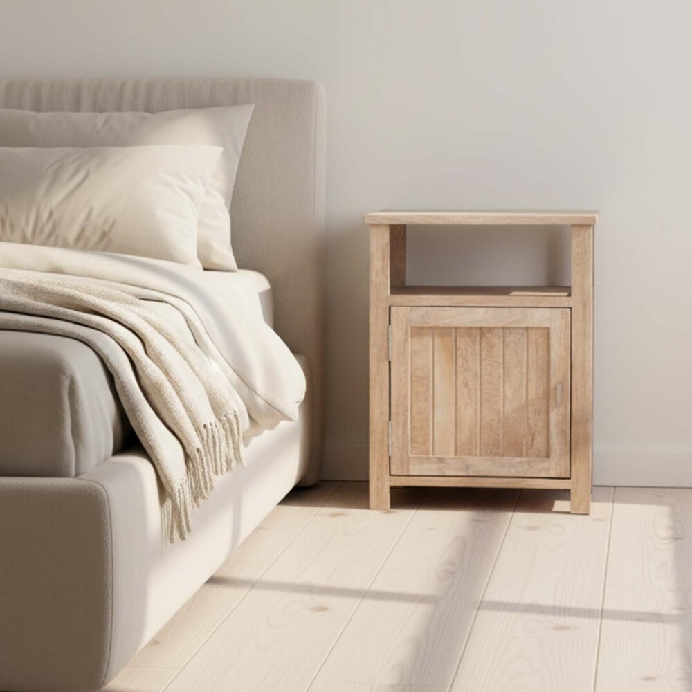 MESA DE LUZ MADERA-DE-MANGO MARRON ATENAS