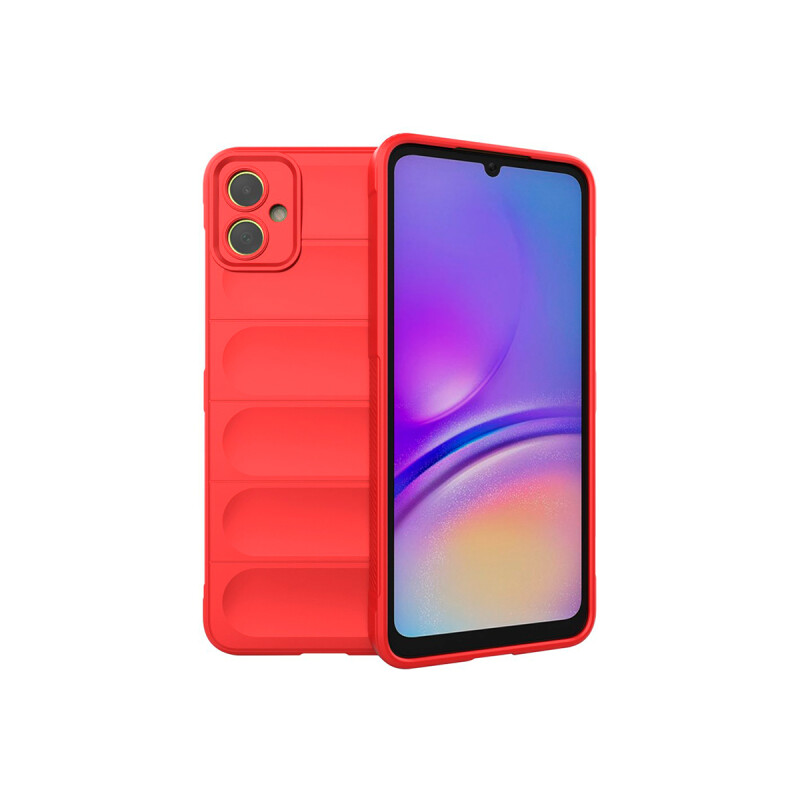 Protector Samsung Galaxy A05 engomado con textura color rojo Protector Samsung Galaxy A05 Engomado Con Textura Color Rojo