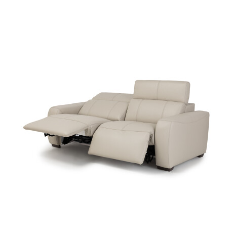 Sofá Genius (Reclinable eléctrico) - Cuero Básico - 2 cuerpos Arena - (Preventa)