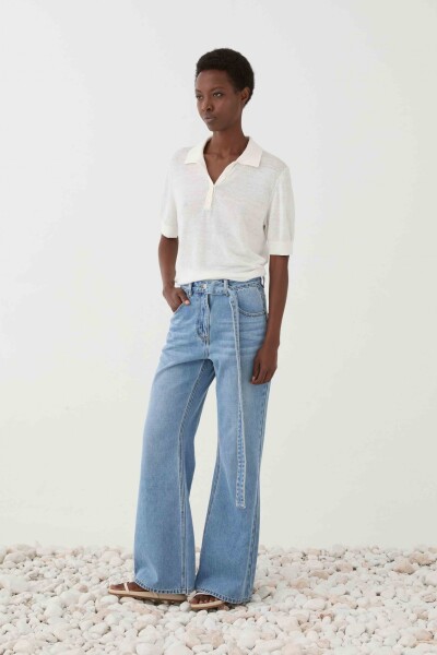 JEAN WIDE LEG Azul