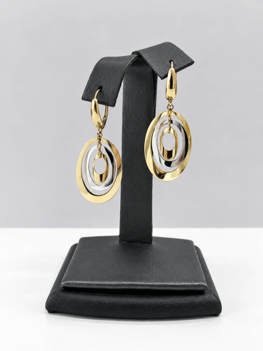 Caravanas pendientes Oro 18 Kt 