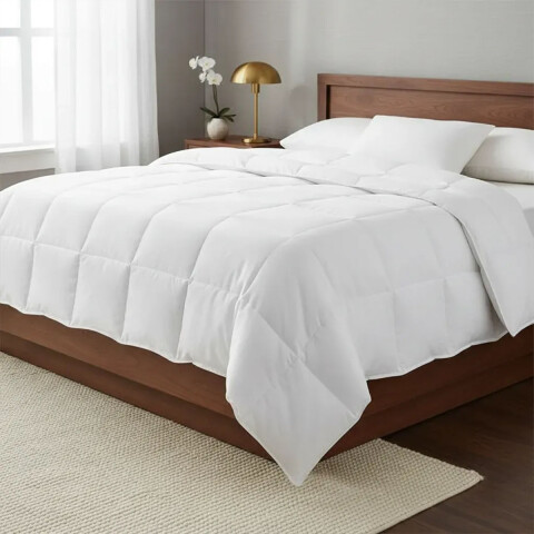 Acolchado de Plumas 1 Plaza Home Class 150 x 220 cm BLANCO