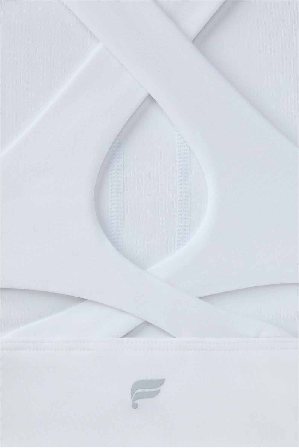 Top No-Bounce High Impact Sports Bra Mujer Classic White/Black
