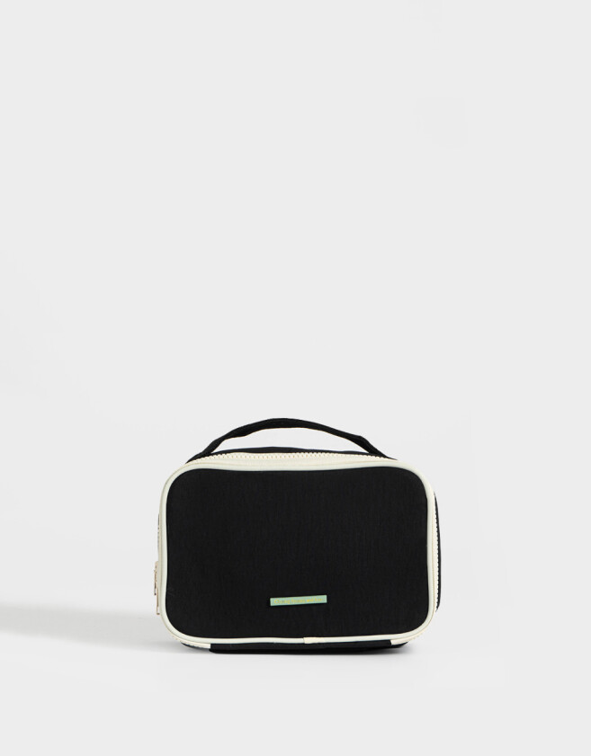 Porta Cosméticos Estampados Portacosméticos Con Manija - Negro