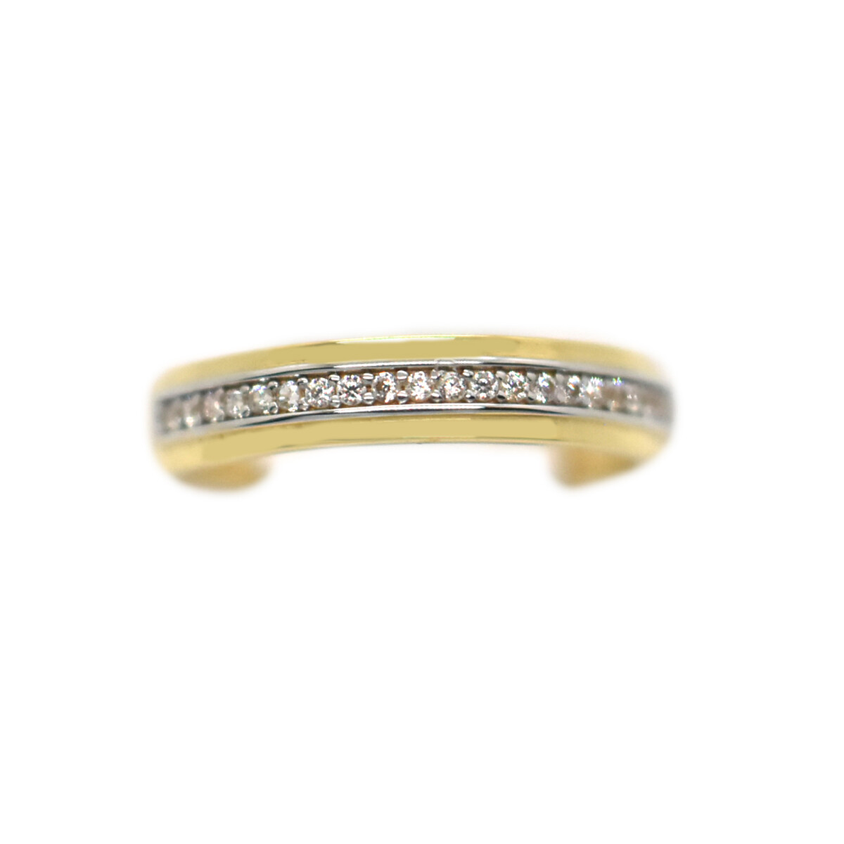 Anillo Oro 18 Kilates con Zirconias 