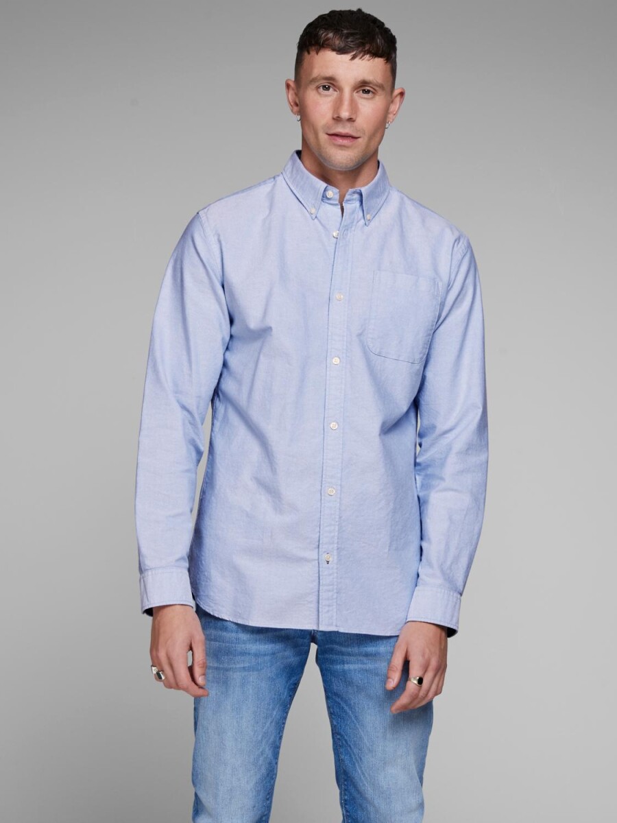 Camisa Oxford Clásica Slim Fit - Cashmere Blue 