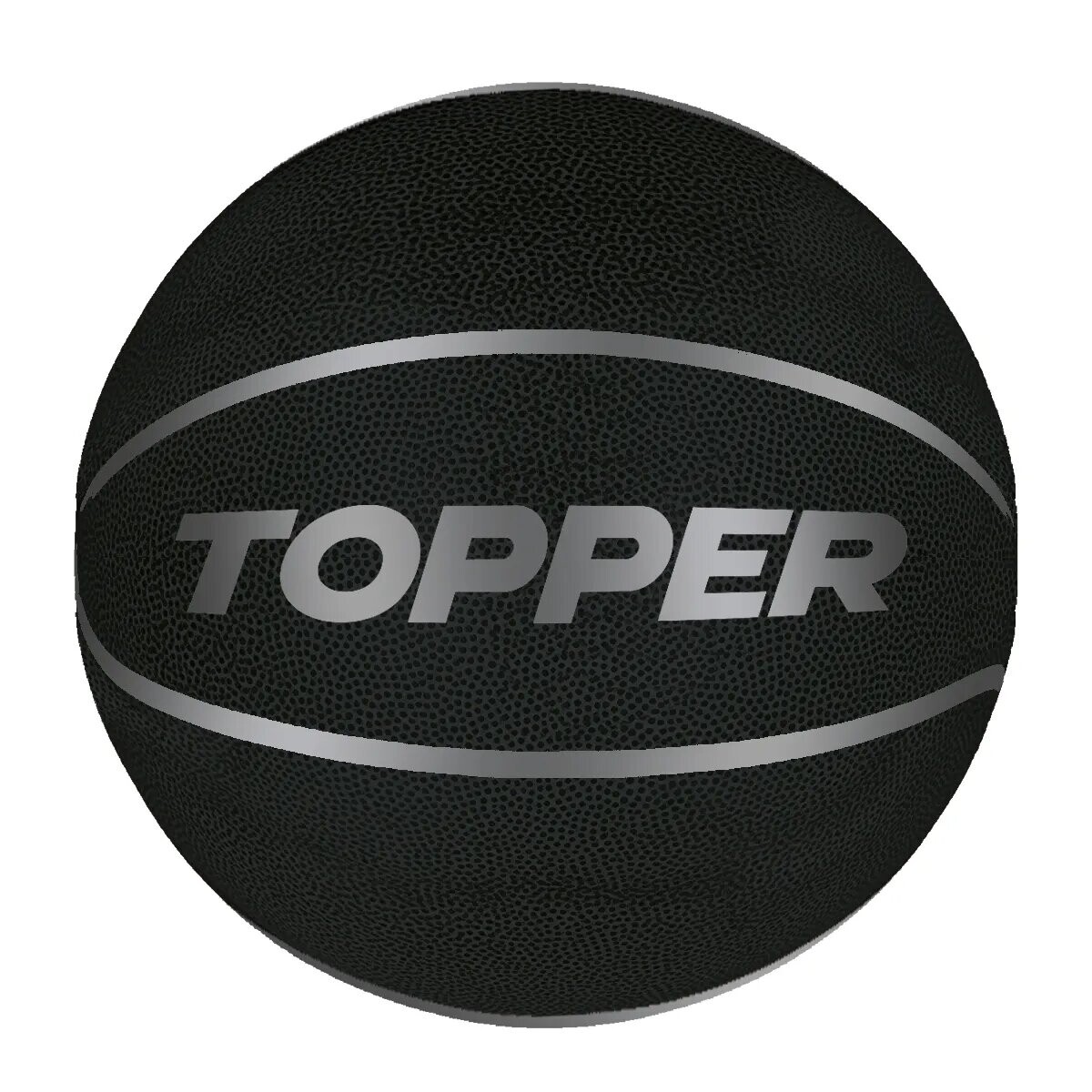 Pelota Topper Basket 7 - Negro - Plateado 