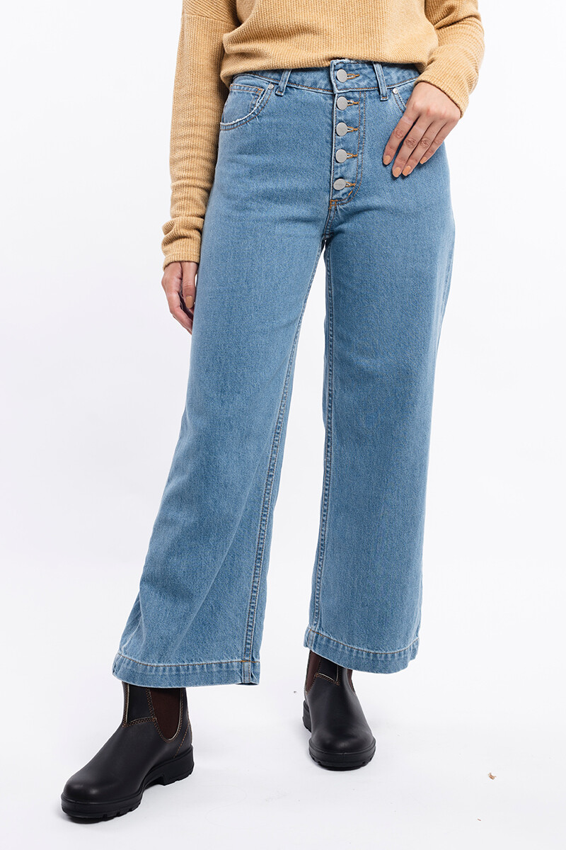 Jean Wide Leg Azul