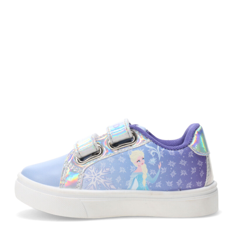 Championes de Niños Disney Frozen c/Velcros Celeste - Purpura - PLateado