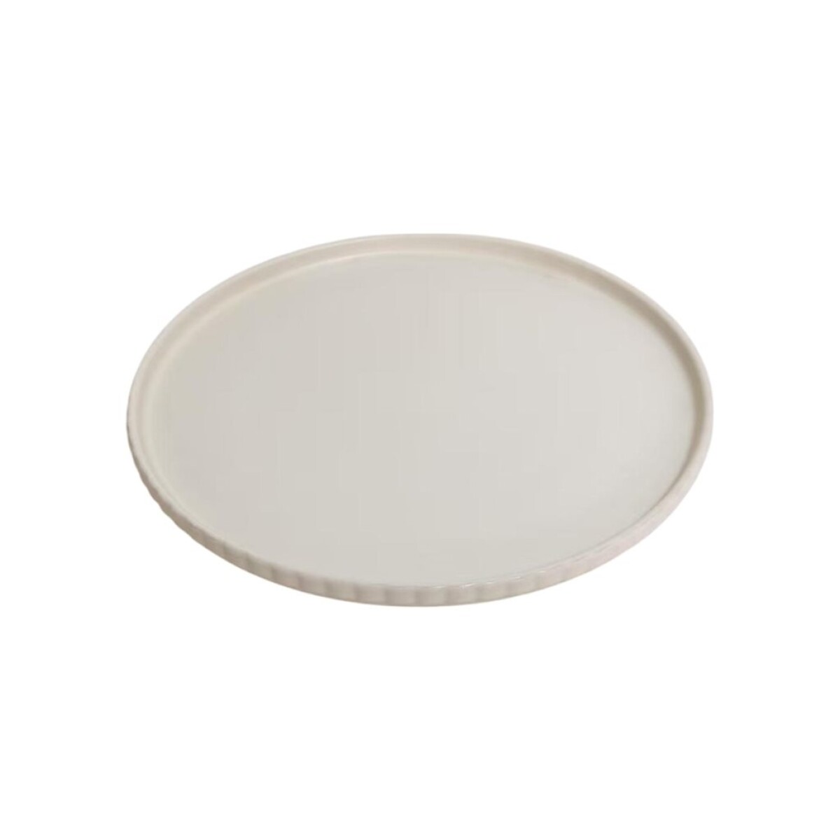 PLATO MESA CERAMICA D27CM NIMBO BLANCO 