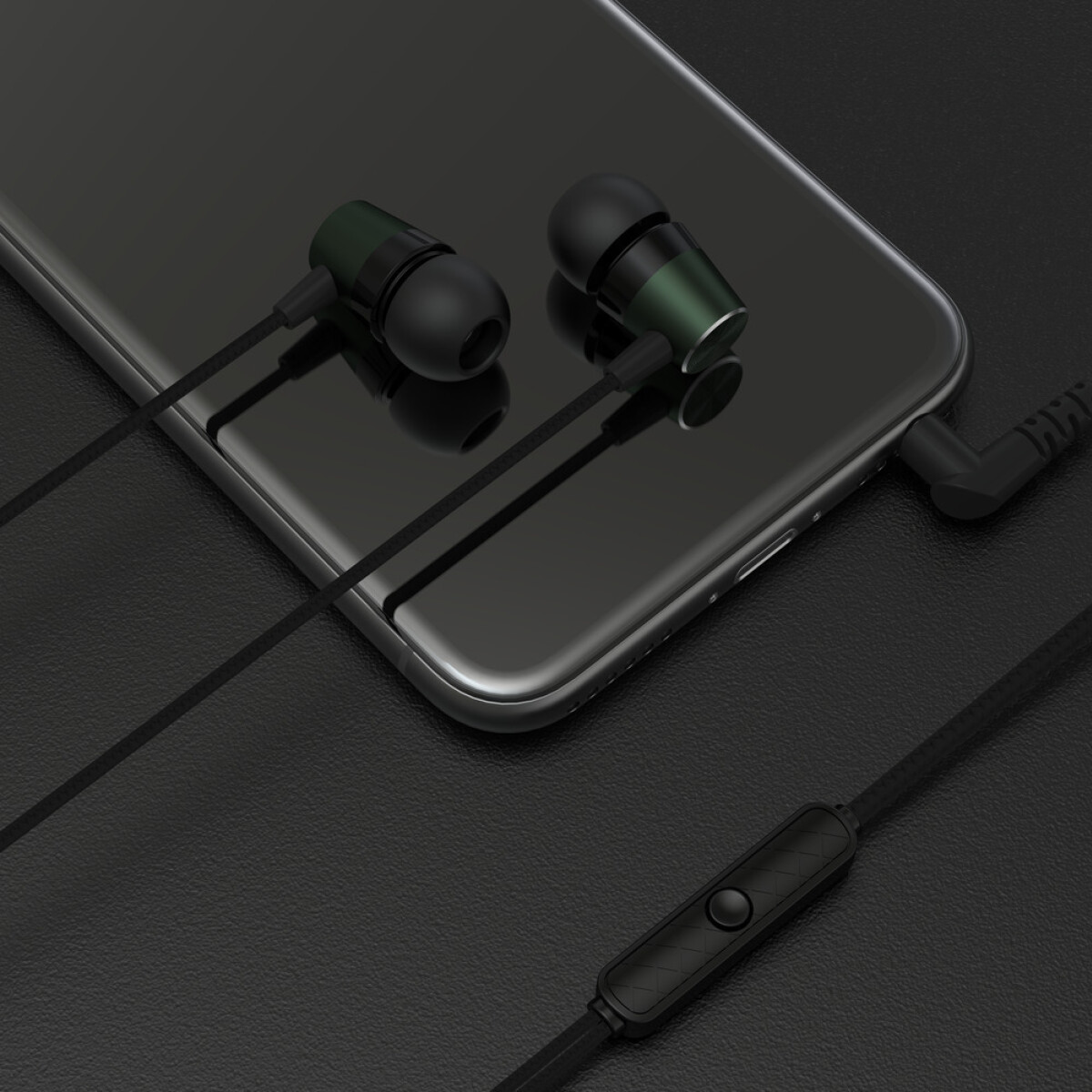 Devia metal earphone kintone seires 3.5mm Black