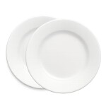 PLATO BLANCO PLAYO DE PORCELANA POSTRE • 17,5cm PLATO BLANCO PLAYO DE PORCELANA POSTRE • 17,5cm