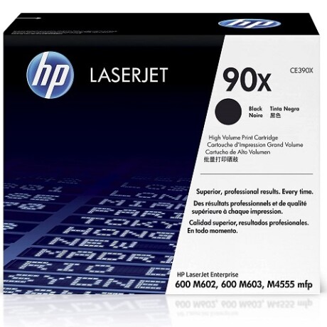 HP 90X - Alto rendimiento - negro - original - LaserJet - cartucho de tóner (CE390X) - para LaserJet Enterprise 600 M602dn, 600 HP 90X - Alto rendimiento - negro - original - LaserJet - cartucho de tóner (CE390X) - para LaserJet Enterprise 600 M602dn, 600