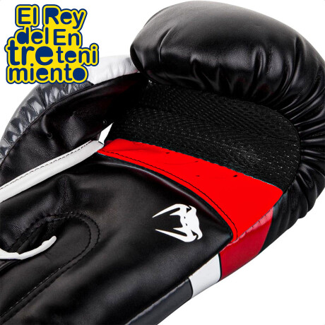 Guantes De Boxeo Venum Elite Profesionales Negro/Rojo/Blanco