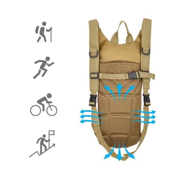 Mochila Hidratación Táctica 3lts Agua Ciclismo Running Bolso TAC003 Mochila Hidratación Táctica 3lts Agua Ciclismo Running Bolso TAC003