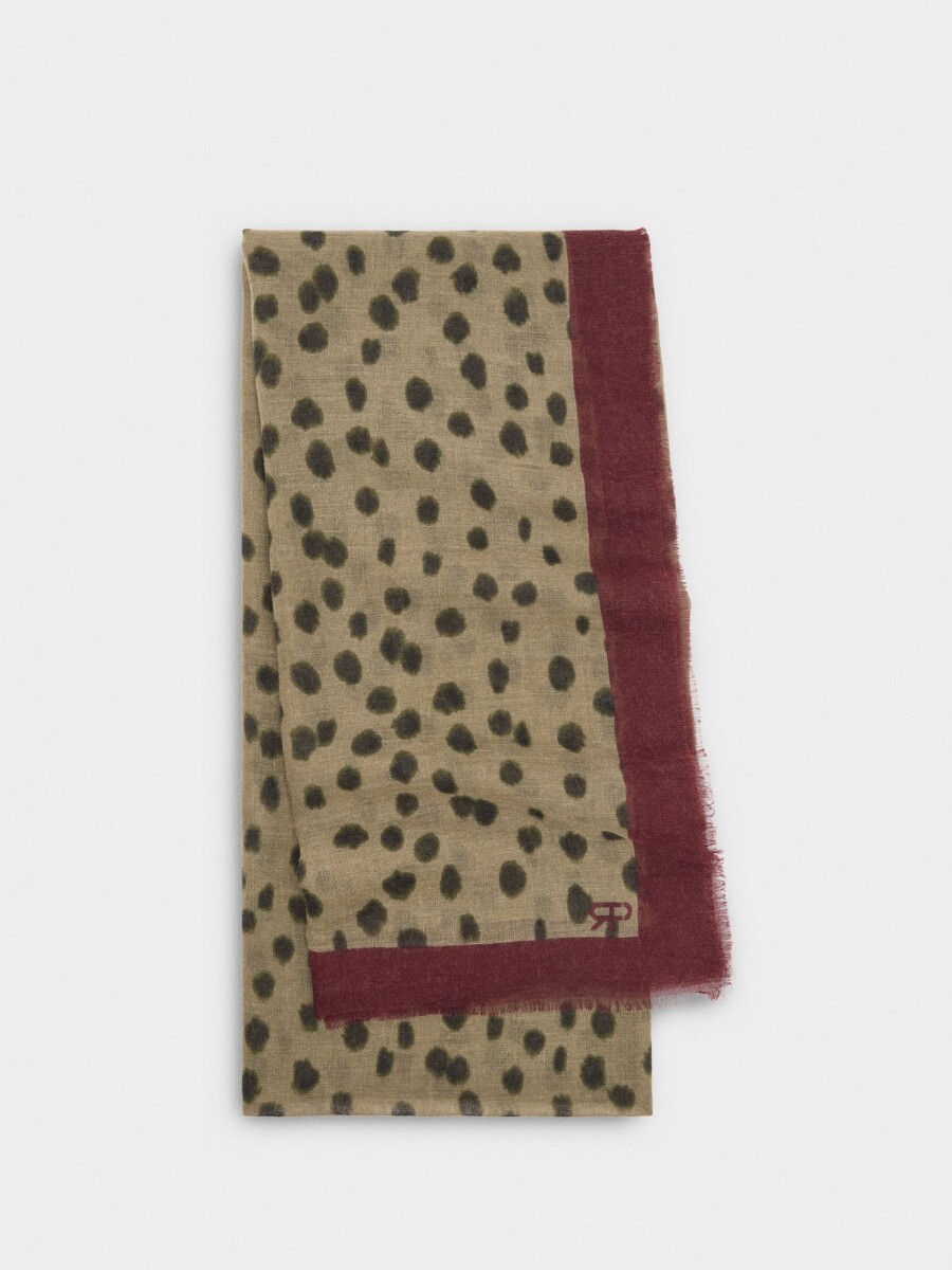 Pañuelo Con Estampado Animal multicolor