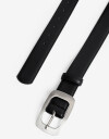 Cinturones y Fajas Cinturón Con Hebilla Rectangular - Negro
