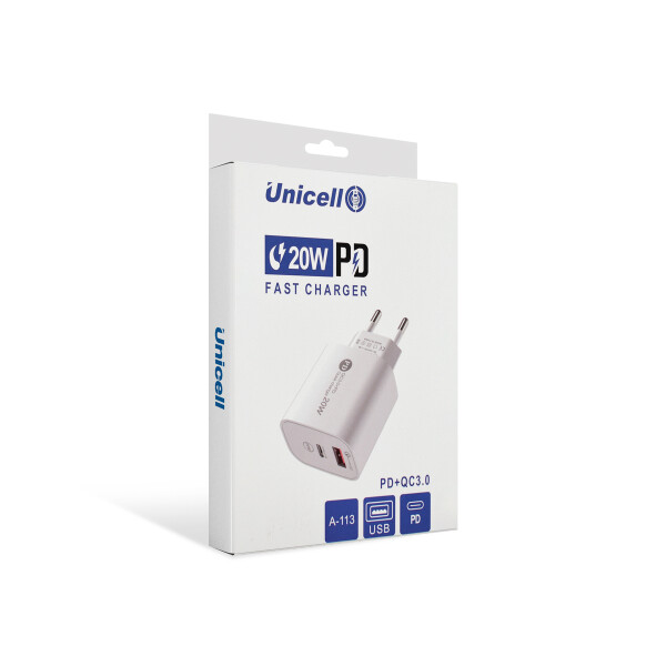 Ficha de carga rápida Unicell PD 20W Ficha De Carga Rápida Unicell Pd 20w