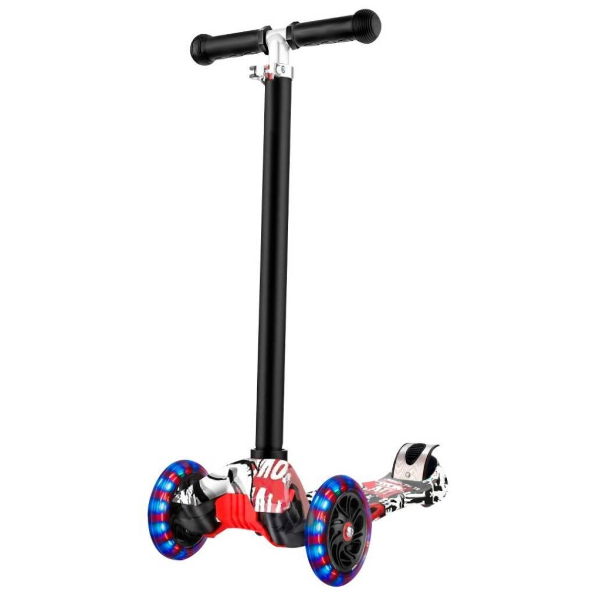 Tripatín Scooter Con Luces Led - negro 