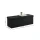 Puff Baul Texas Lino - Negro