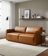 Sillon Positano 3 Cuerpos 100% Cuero Camel