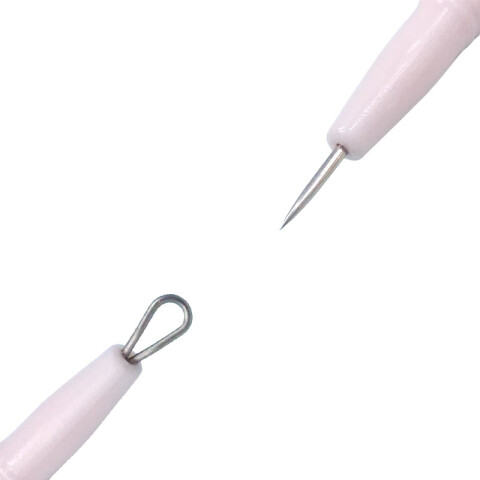 Aguja doble cabeza acné/espinillas/puntos negros Aguja Doble Cabeza Acné/espinillas/puntos Negros