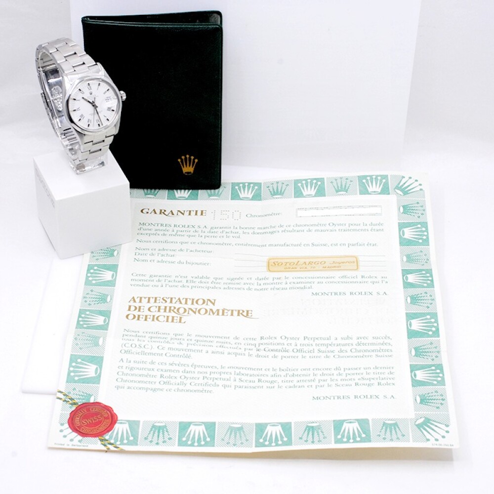 Rolex date acero modelo 15000 año 1980 con papeles Rolex date acero modelo 15000 año 1980 con papeles