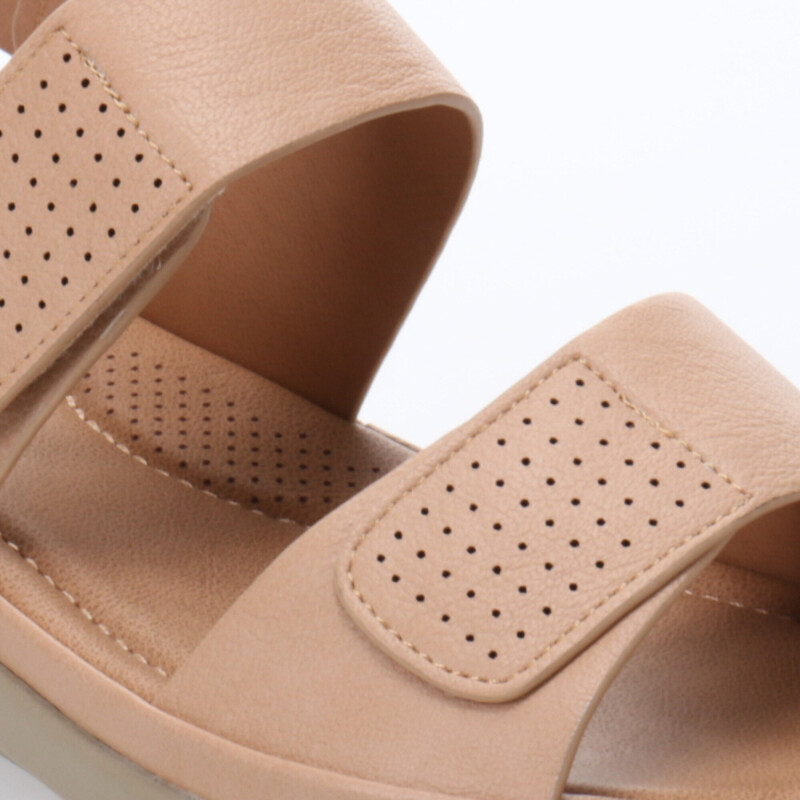 Sandalias de Mujer Lady Confort VENCE con dos tiras Beige