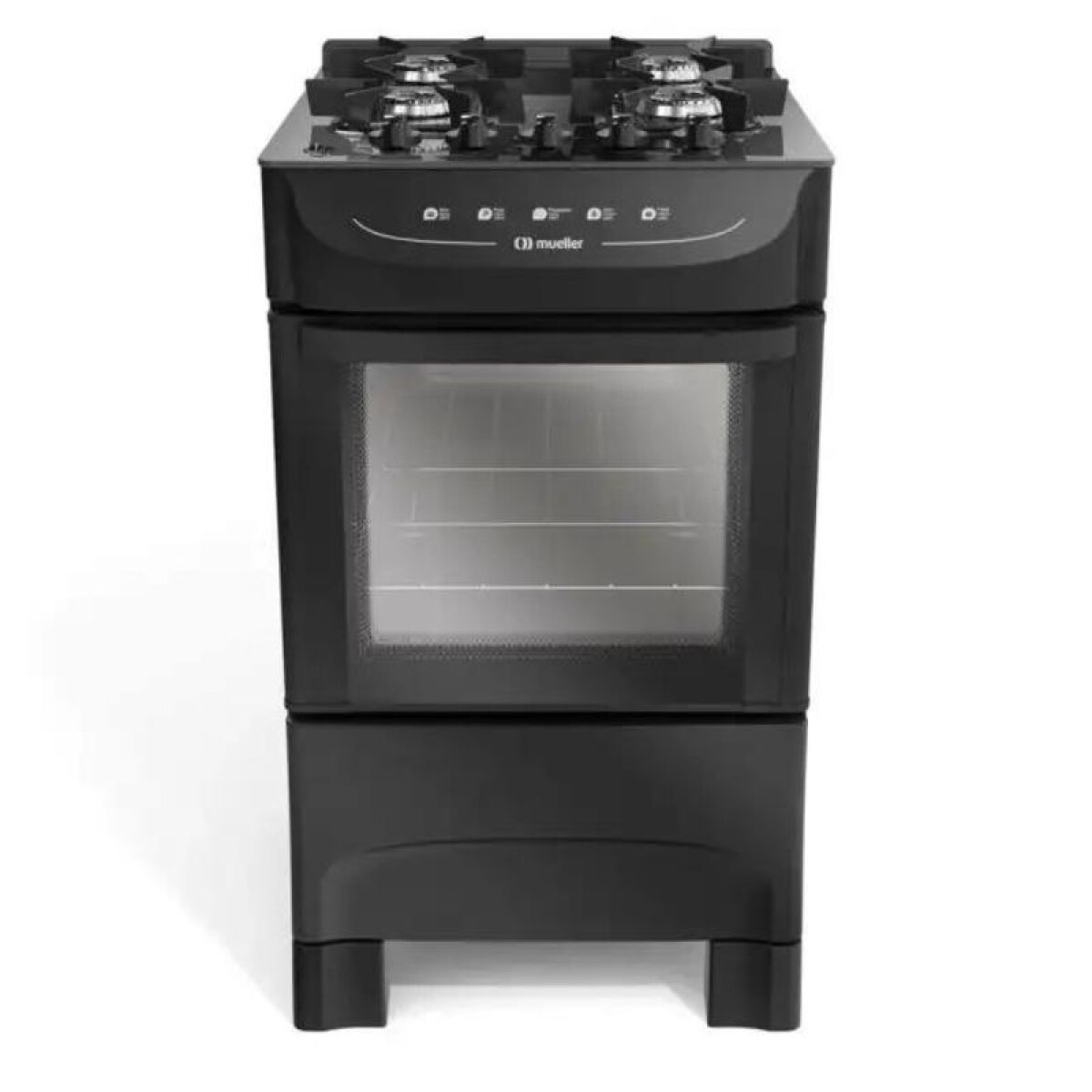 COCINA ELDOM 4H A GAS HAMBURGO - NEGRA 
