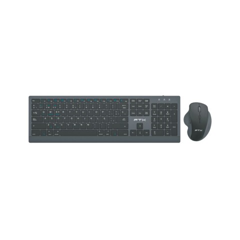 Teclado + Mouse Inalámbricos FTX FTXKM500 Negro Teclado + Mouse Inalámbricos FTX FTXKM500 Negro