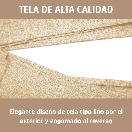 Cortina Blackout 140x230 Cm Bloquea Luz Dormitorio Living Beige