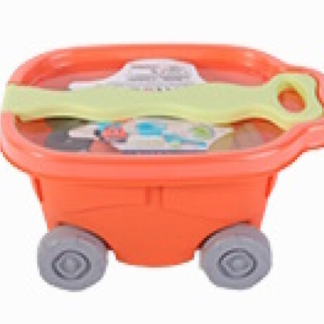 Set Infantil Carrito de Playa 10 Piezas ROJO