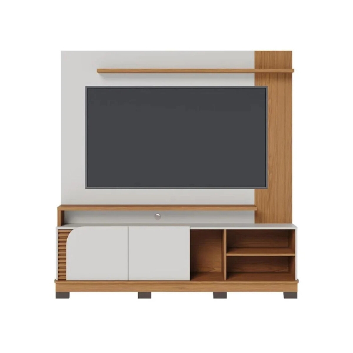 ESTANTE COLIBRI JURERE 1.8 FREIJO OFF WHITE HASTA TV 65" INVERFIN - Unica 