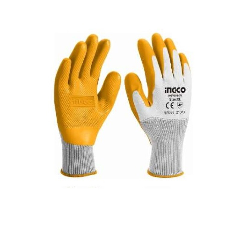 GUANTES DE LATEX XL INGCO HGVL08-XL GUANTES DE LATEX XL INGCO HGVL08-XL